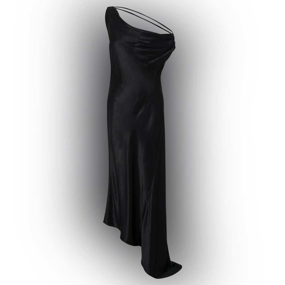 Meshki Black Asymmetrical Dress